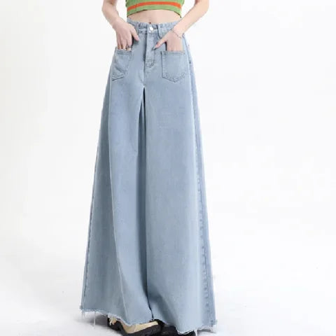 Baggy Jeans  larghi a vita alta effetto corsetto: stile Y2K con un tocco retrò per look streetwear di tendenza