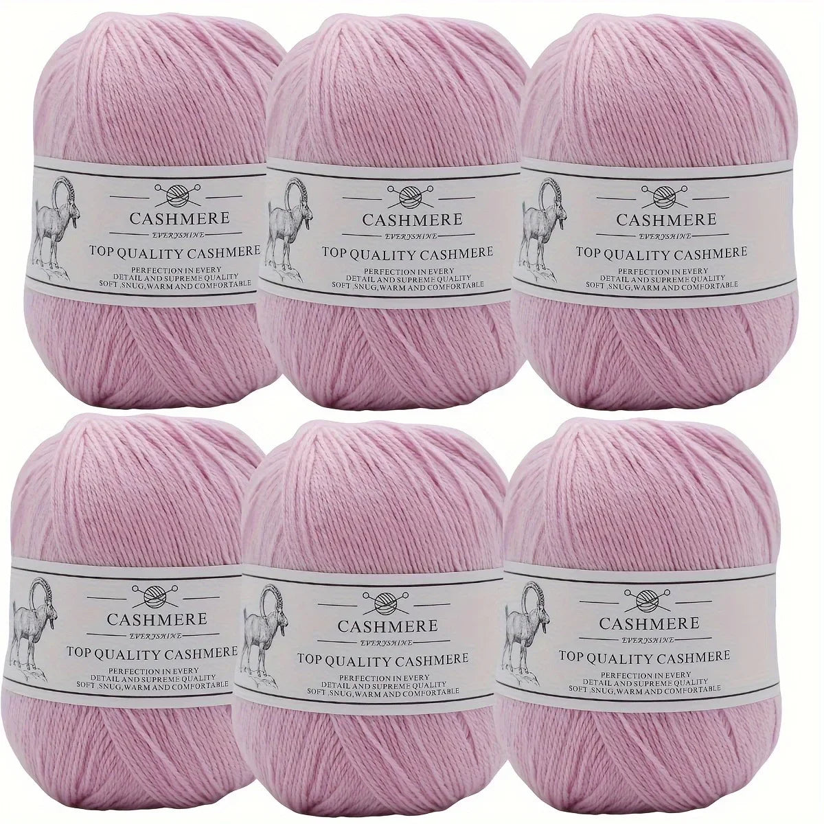 Set 6 gomitoli filo cashmere donna – Lana alta qualità per maglioni, sciarpe, cappelli e progetti fai-da-te