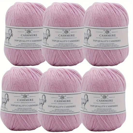 Set 6 gomitoli filo cashmere donna – Lana alta qualità per maglioni, sciarpe, cappelli e progetti fai-da-te
