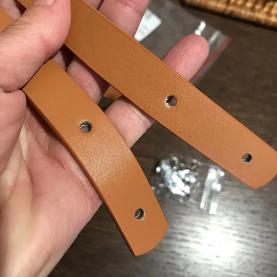 Set di manici in pelle PU fatti a mano per borse – 2 pezzi, 27,8 cm