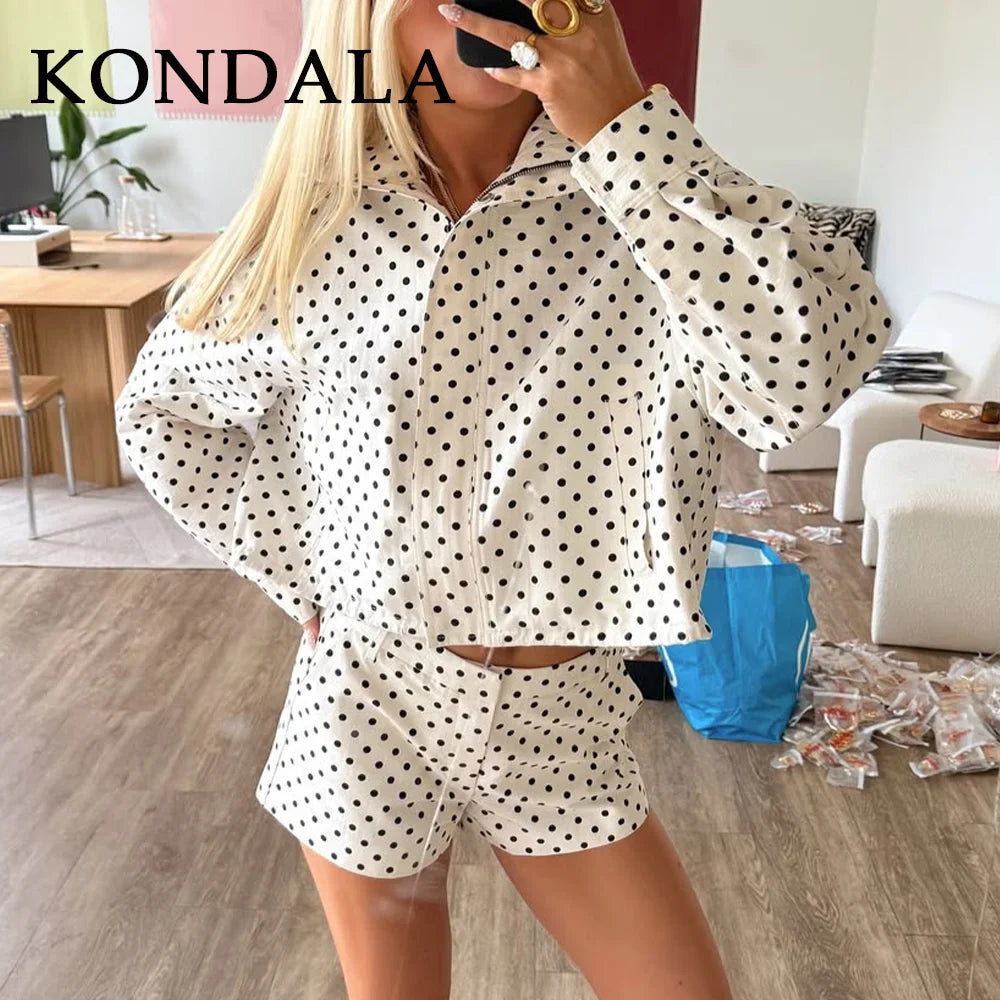 Completo Donna Pois – Set Estivo Top e Shorts