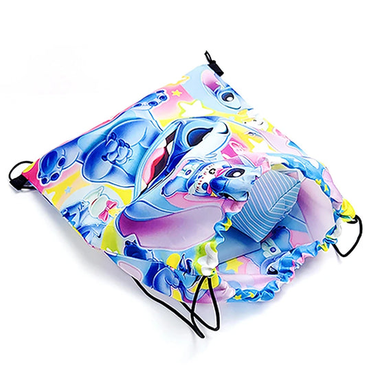 Zaino/sacca Disney Stitch in tessuto impermeabile – ideale per sport, scuola, party o bomboniera