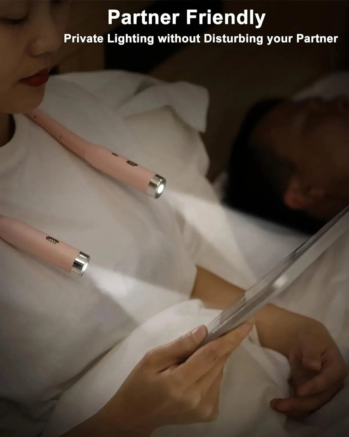 Luce da Collo LED Ricaricabile – Lampada Portatile per Lettura, Uncinetto e Hobby