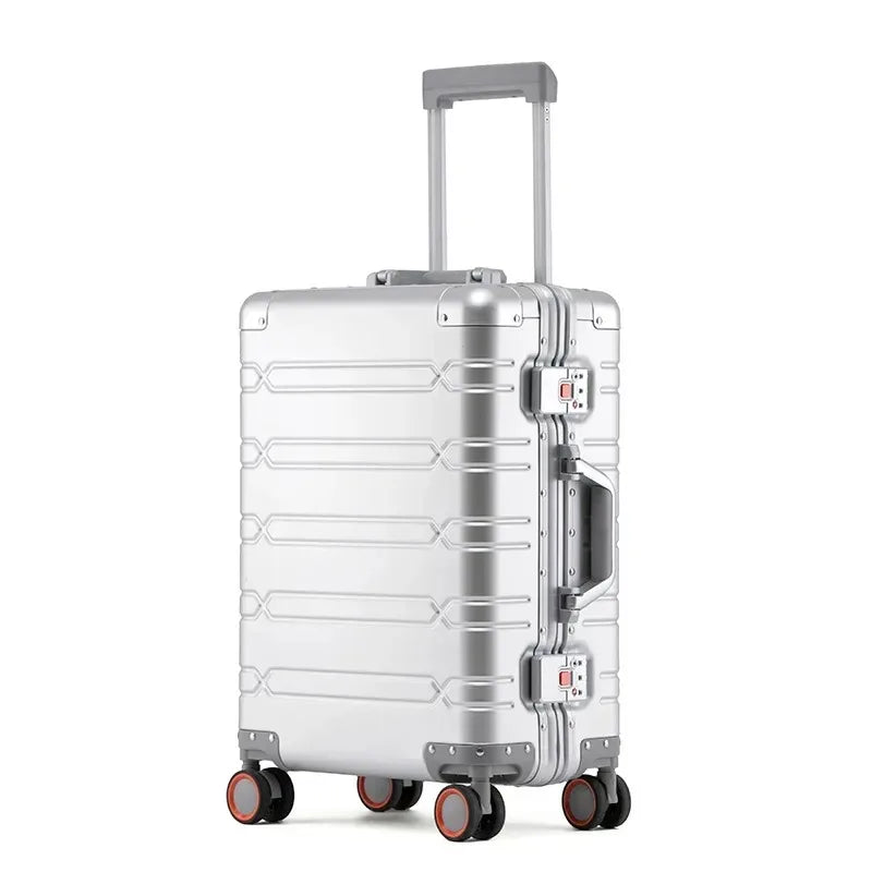 Valigia 10kg 15kg 20kg in alluminio con ruote 360° e lucchetto TSA – Trolley rigido leggero da cabina e stiva