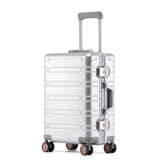 Valigia 10kg 15kg 20kg in alluminio con ruote 360° e lucchetto TSA – Trolley rigido leggero da cabina e stiva