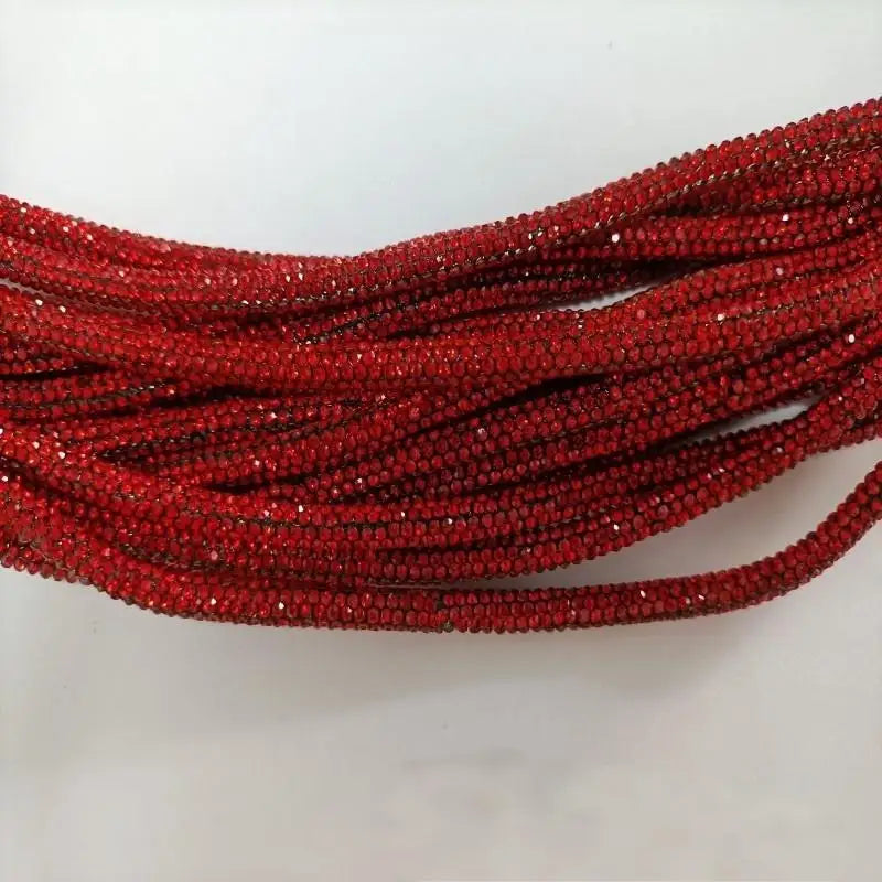 Cordino strass 4 mm – 45 metri di decorazione cristallo/rhinestone per abiti, scarpe, borse e fai-da-te