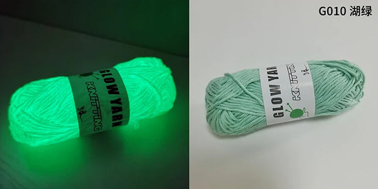 Filato luminoso in poliestere da 2 mm – Ideale per maglioni e cappelli che brillano al buio