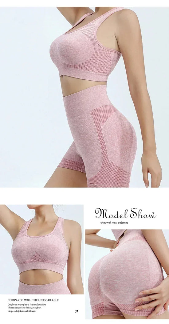 Set yoga seamless donna 2025 – top e shorts coordinati in tessuto tecnico ad alta performance