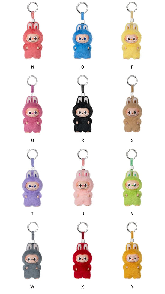 POP MART The Monster Pin for Love Series – Portachiavi in peluche vinilico, blind box (N-Z), edizione limitata, un pezzo per ordine