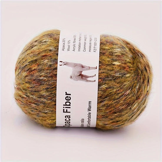Set 6 gomitoli filo alpaca – lana alpaca hand-knit per sciarpe, cappotti, lavori intrecciati colorati fai-da-te