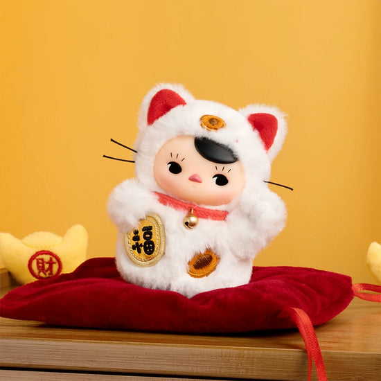 Pop Mart Pucky Kitty Blind Box – Gatto Peluche Misterioso da Collezione