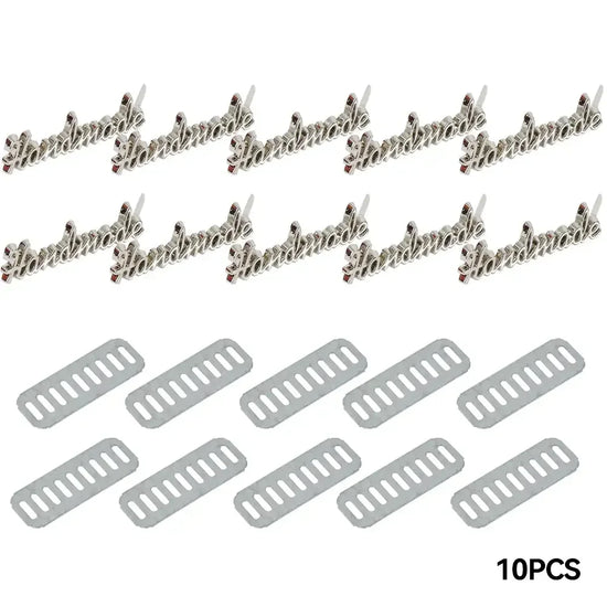 10Pcs Handmade etichette in metallo fatte a mano – Personalizzazione per abbigliamento, scarpe, borse e progetti