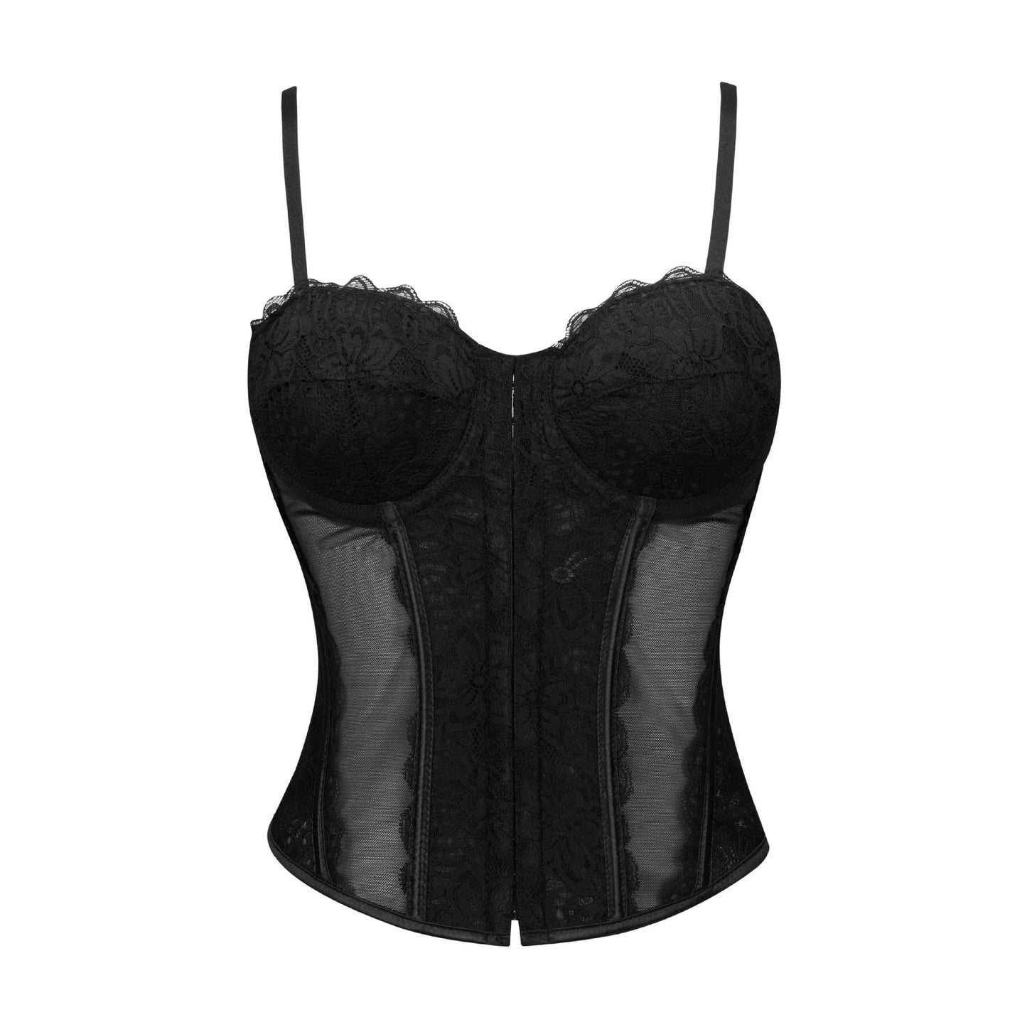 Corsetto Halter in Pizzo – Top Sexy Push Up Donna