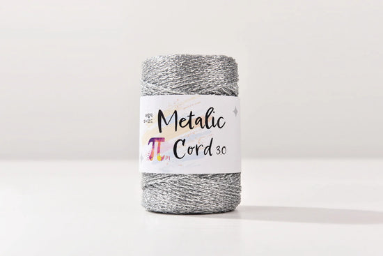 Cordoncino Rigido in Core-Spun da 3 mm con Fili Metallici Argentati – Filo Decorativo di Alta Qualità per Packaging Regalo, Uncinetto e Progetti Fai-da-Te