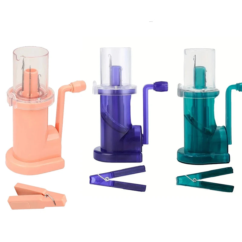 Macchina Maglieria Manuale Portatile con Manovella – Knitting Loom DIY