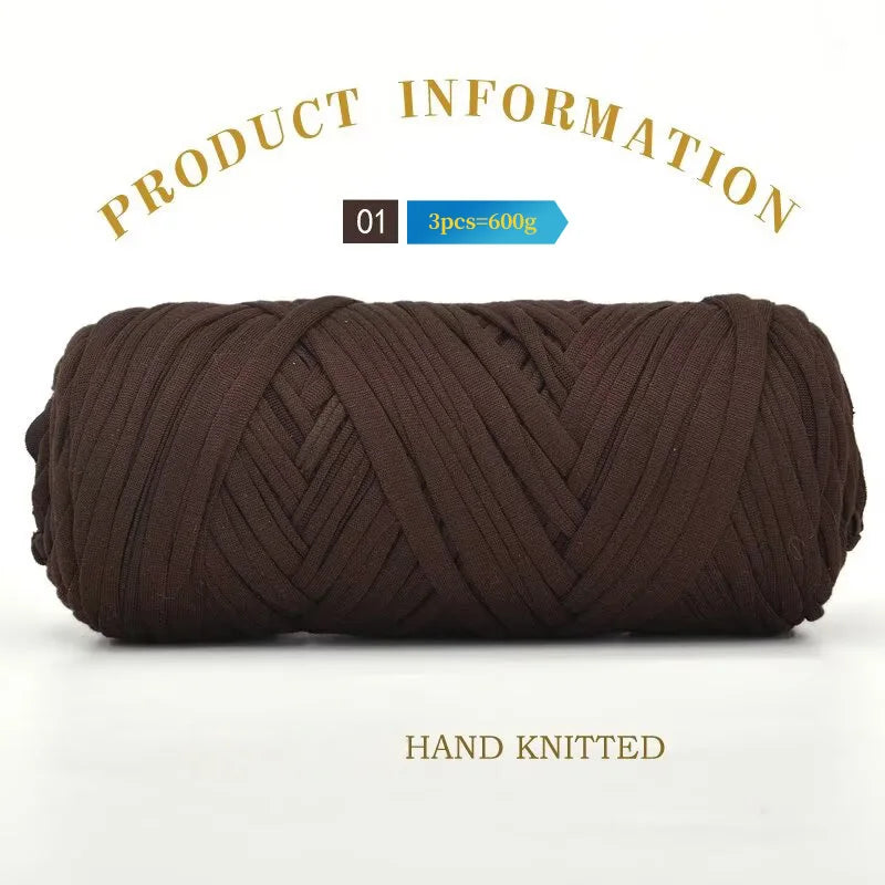 Set 3 gomitoli cloth yarn tessuto – filo intrecciato spesso per borse, tappeti, uncinetto e fai-da-te 2025