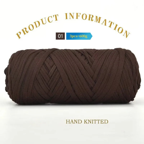 Set 3 gomitoli cloth yarn tessuto – filo intrecciato spesso per borse, tappeti, uncinetto e fai-da-te 2025