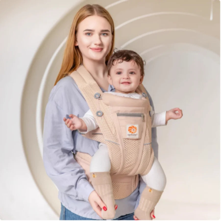 Marsupio Ergonomico Neonato‑Bimbo – Baby Carrier / Waist Stool Multifunzione (0‑36 mesi)