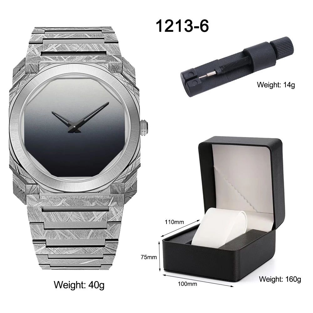 Orologio Uomo Marmo Ultra Sottile Quarzo 3ATM Impermeabile con Scatola Regalo