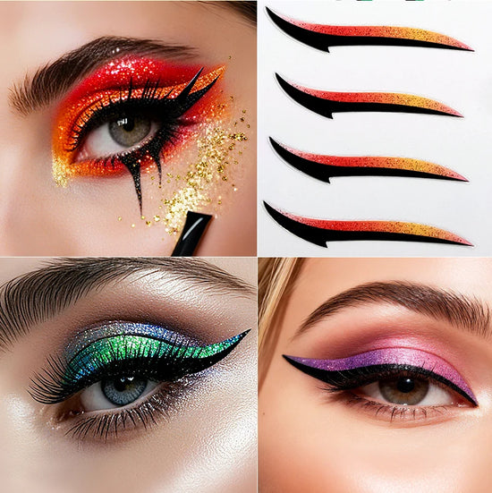 Adesivi Eyeliner Glitter Waterproof – Stickers Trucco Occhi Party