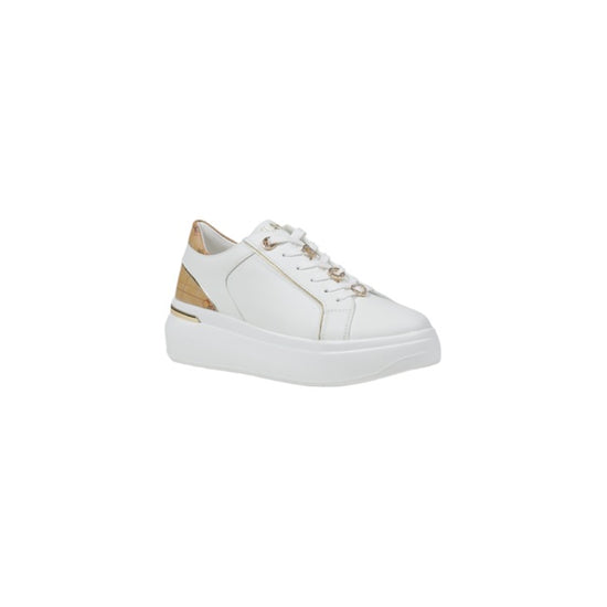 Sneakers Donna Alviero Martini Prima Classe – Bianche, Monocromo, con Lacci e Suola in Gomma Platform, Perfette per Primavera/Estate