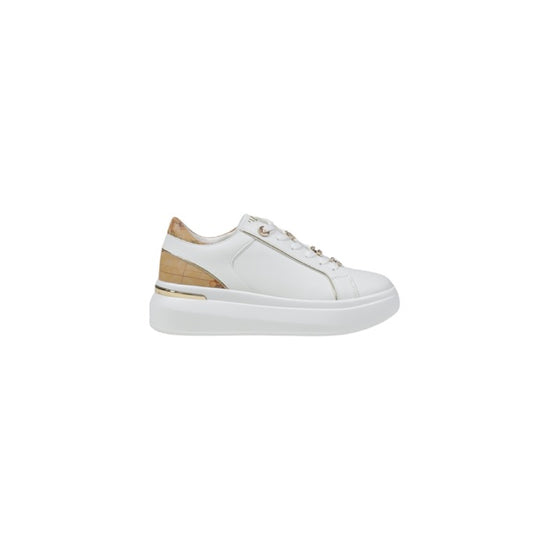 Sneakers Donna Alviero Martini Prima Classe – Bianche, Monocromo, con Lacci e Suola in Gomma Platform, Perfette per Primavera/Estate