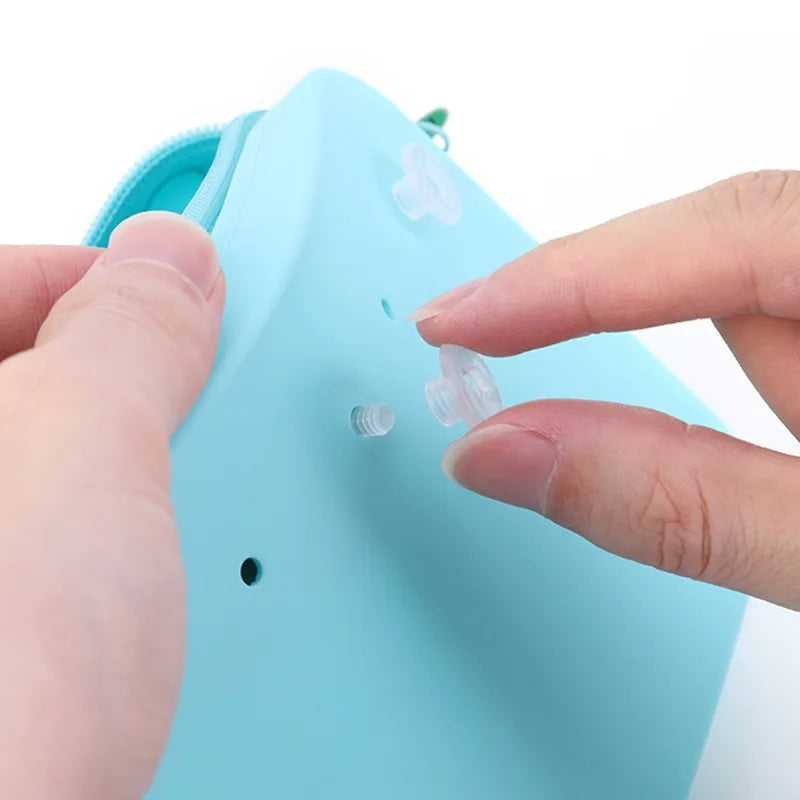 Pochette silicone donna compatibile Bogg Bag impermeabile porta trucco e smartphone mare