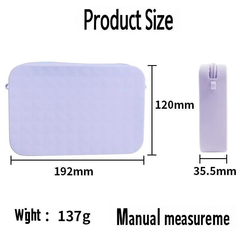 Pochette silicone donna compatibile Bogg Bag impermeabile porta trucco e smartphone mare