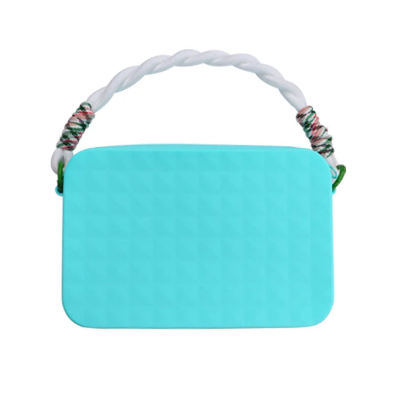 Pochette silicone donna compatibile Bogg Bag impermeabile porta trucco e smartphone mare