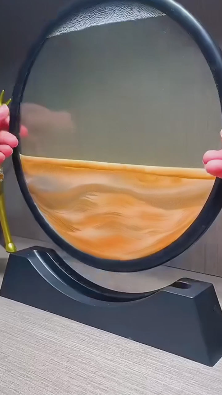 Quadro di Arte Sabbiosa 3D in Vetro – Sand Art Movimento per Casa e Ufficio