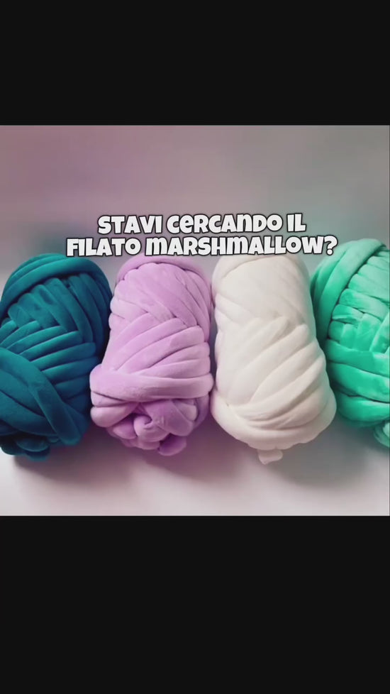 Filato marshmallow in velluto 1 kg – gomitol per ghirlande, borse all'uncinetto o progetti fai-da-te morbidi