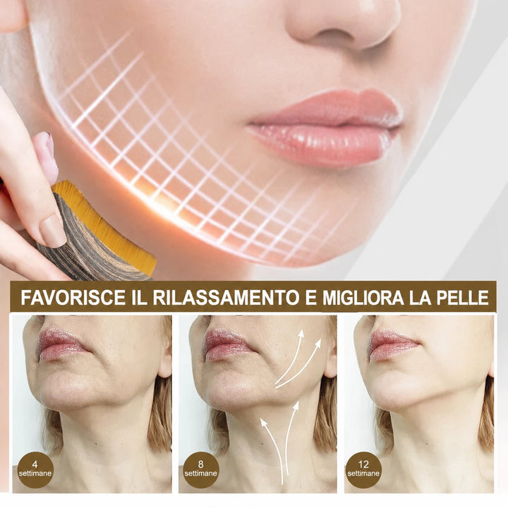 Spazzola Drenaggio Linfatico Viso – Massaggiatore Manuale per Skincare