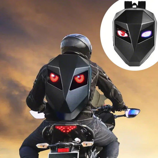 Zaino LED moto programmabile unisex con grande capacità e schermo Bluetooth impermeabile
